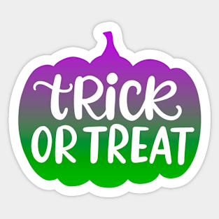 Pumpkin Trick or treat Halloween Sticker